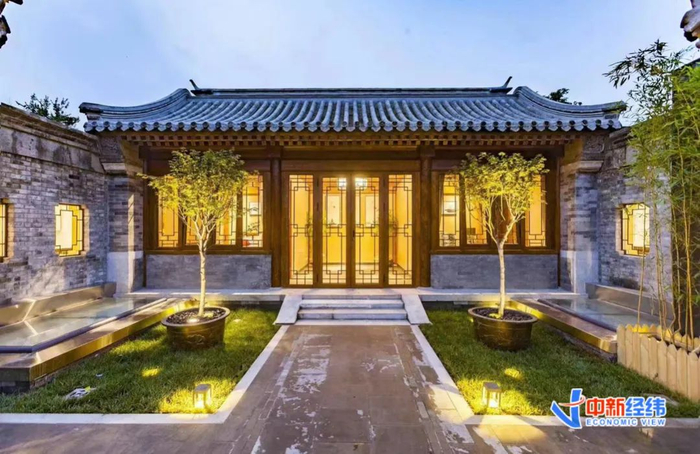 ▲翻建后的四合院内景