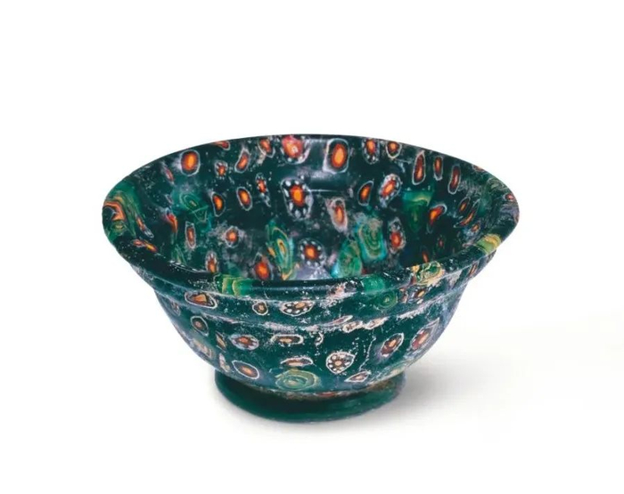 千花纹杯，东地中海地区，托勒密王朝-罗马帝国早期，公元前1-公元1世纪