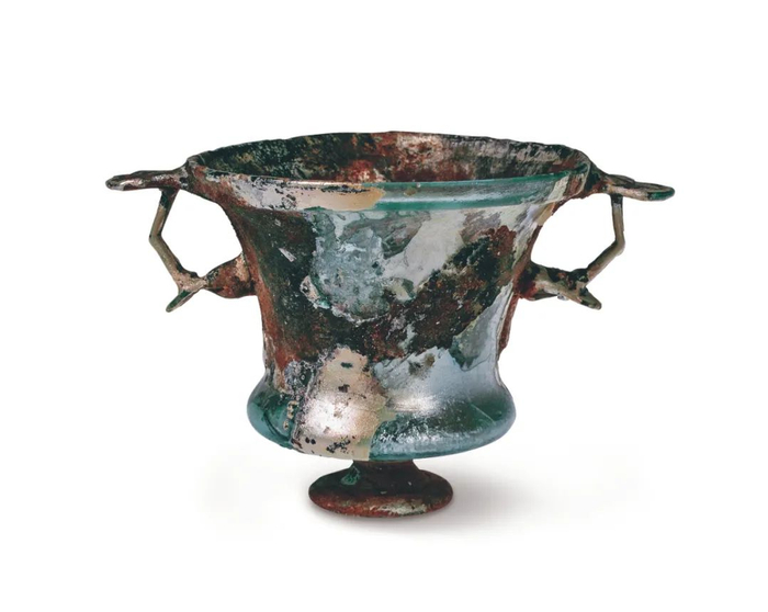 双耳广口杯，东地中海地区，罗马帝国，公元1世纪