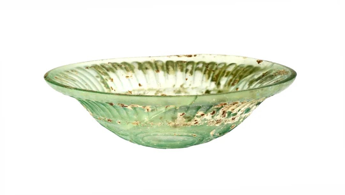 磨花纹盘，伊朗，伊斯兰时期，公元7-8世纪