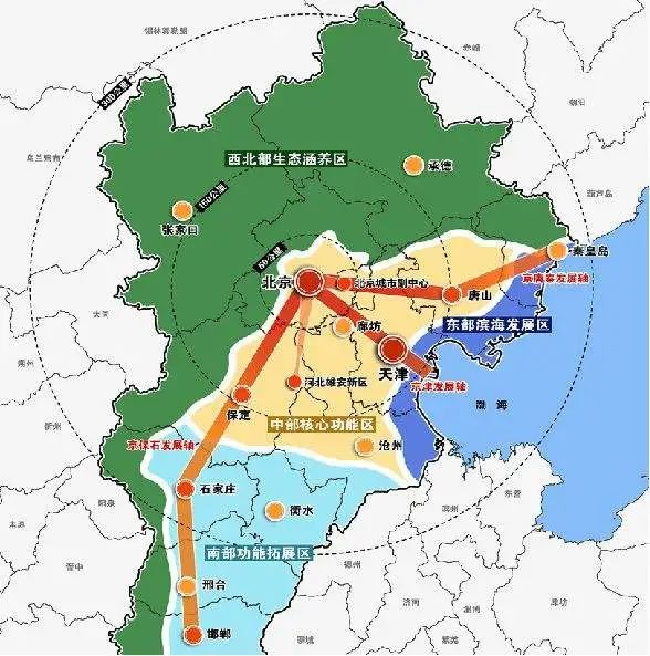 北京奥运带动了京津冀主要城市进入1小时交通圈