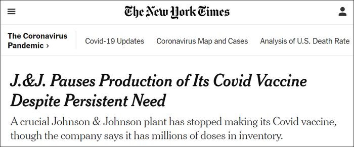 《纽约时报》报道截图