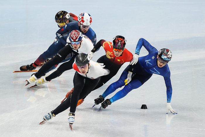 任子威在比赛现场。