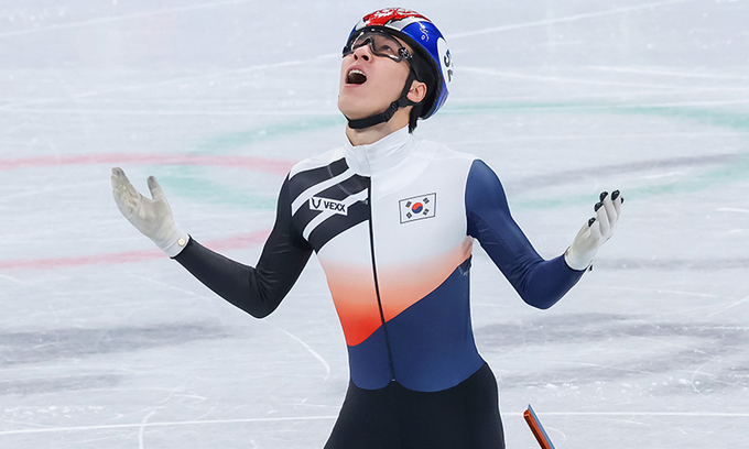 黄大宪夺得韩国代表团首金。图自韩联社