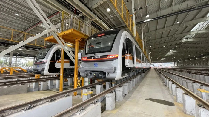 4号线二期列车 图：重庆两江新区