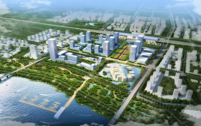 △宝坻南站周边地区规划效果图