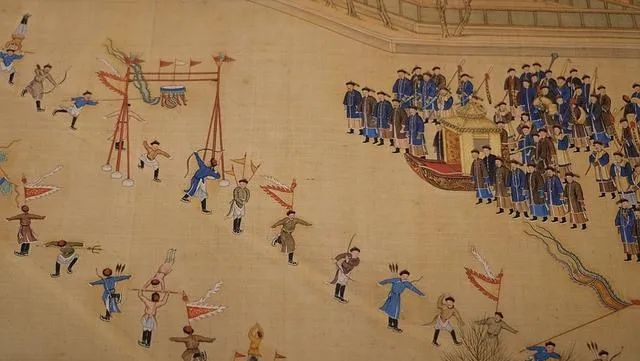 《冰嬉图》局部