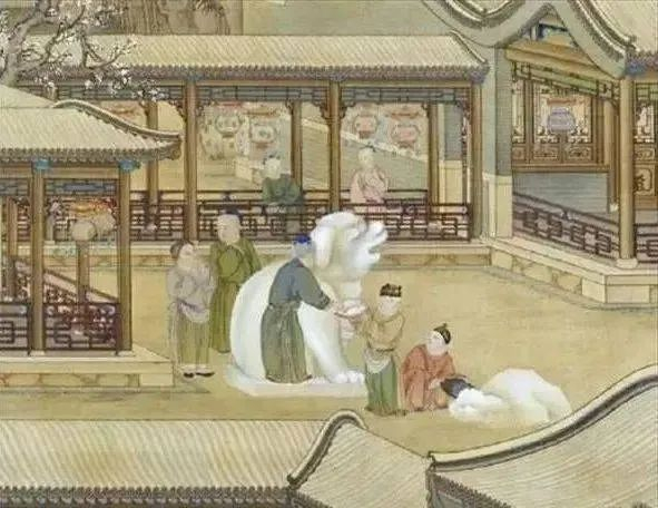 《乾隆帝岁朝行乐图》（局部）