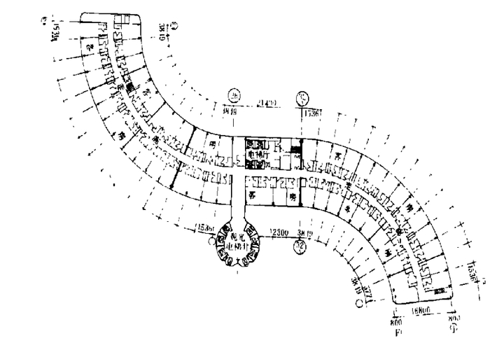 华亭宾馆4—7层标准客房平面设计图