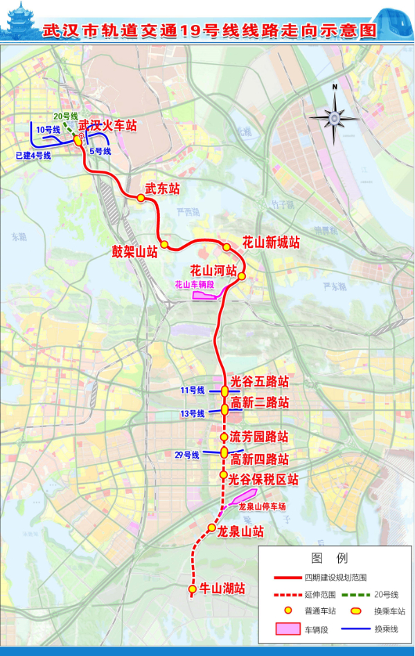 19号线线路走向示意图