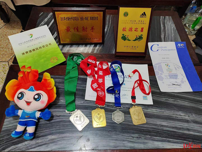 肖裕仪的奖项。图源：红星新闻