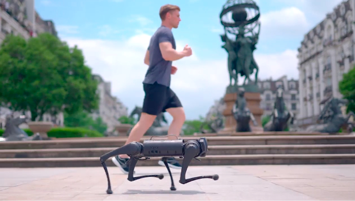 国内创业公司宇树推出的最新机器狗&nbsp; 宇树网站截图