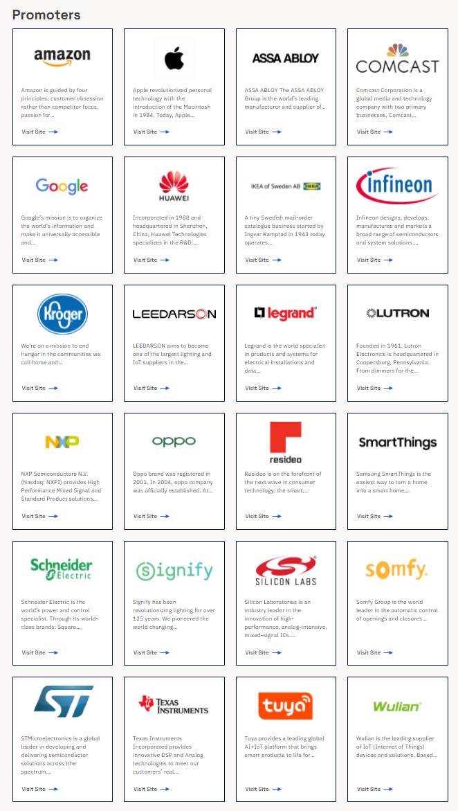 ▲Matter的主要推进者