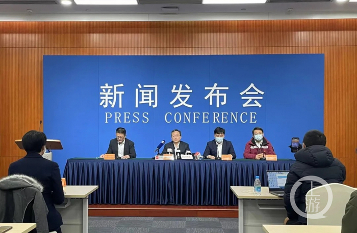 ▲2月14日，苏州召开新闻发布会通报疫情情况。  图片来源/苏州发布