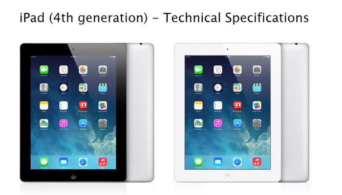 iPad4&nbsp;图片来源：苹果官网截图
