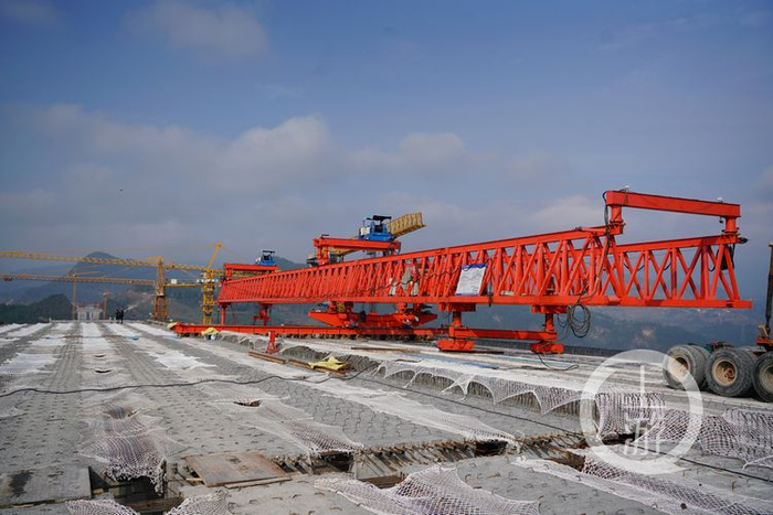 △建设中的双堡特大桥