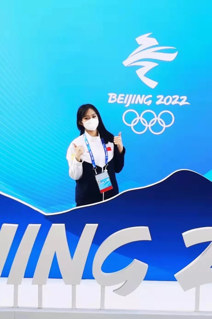 ▲高子涵在现场。受访者供图