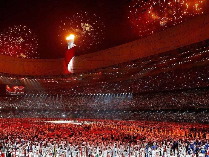 ▲ 2008年北京奥运会开幕式（图源网络）