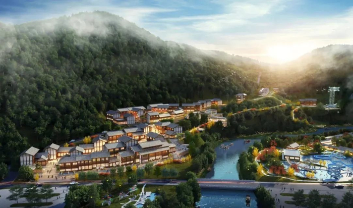 统景温泉旅游度假区效果图 渝北区文旅委供图