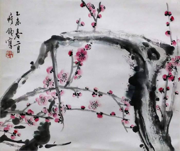 钱瘦铁梅花作品