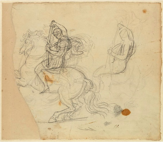 大卫，《马背上的战士》，1796年