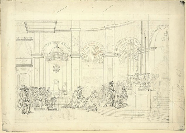 大卫，《加冕礼》，约1804-1805年