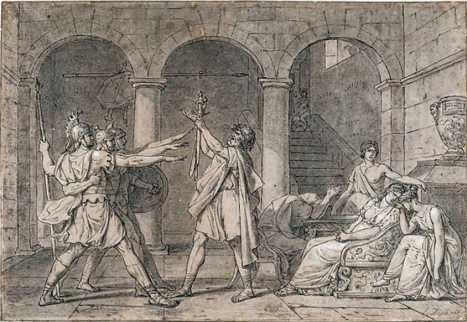 大卫，《荷拉斯兄弟之誓》，约1782