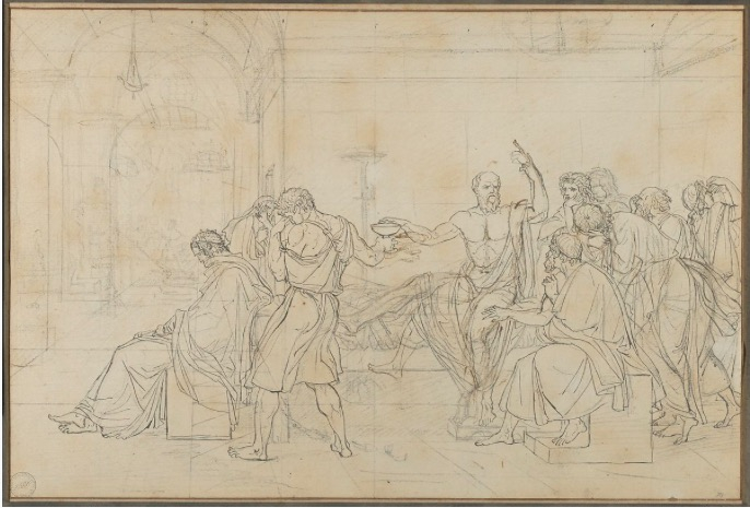 大卫，《苏格拉底之死》，1786年