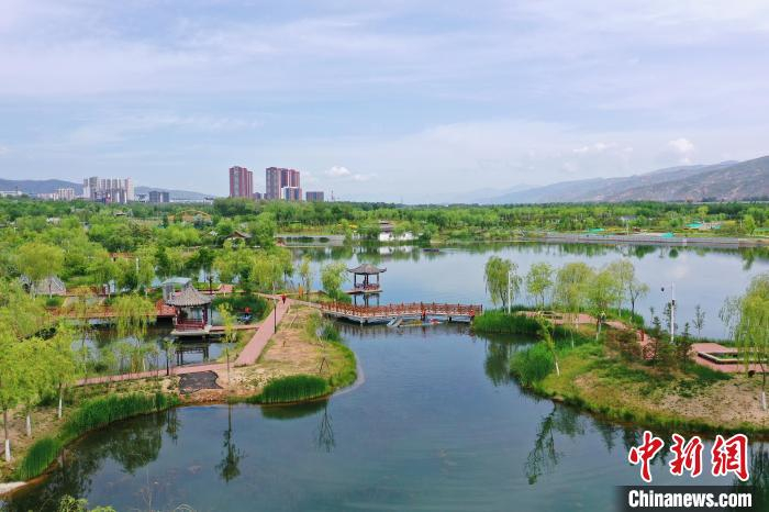 图为西宁市北川湿地公园。　马铭言 摄