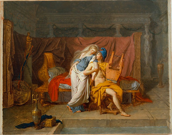 大卫，《帕里斯与海伦》，约1786-1787年