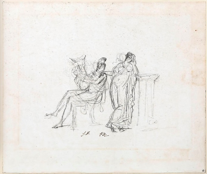 大卫，《帕里斯与海伦》，约1782–1786年