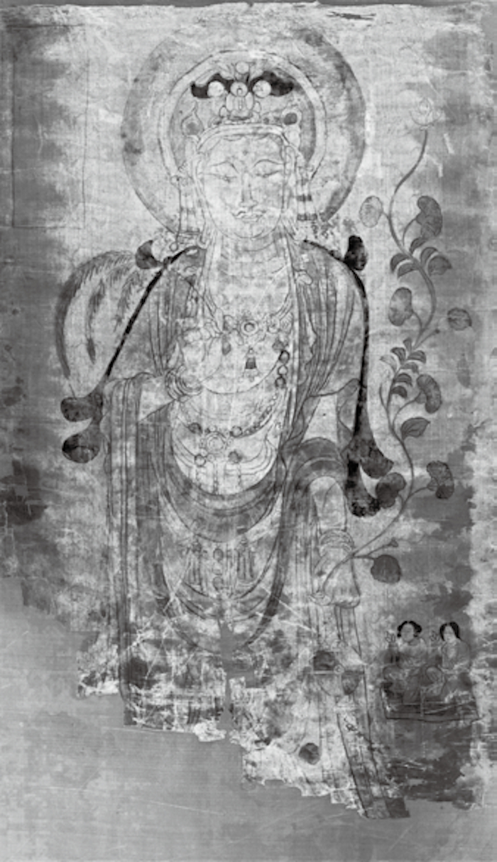 《观音像》敦煌千佛洞出，大英博物馆藏