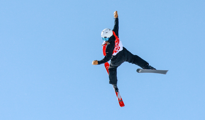 杨硕瑞在比赛中