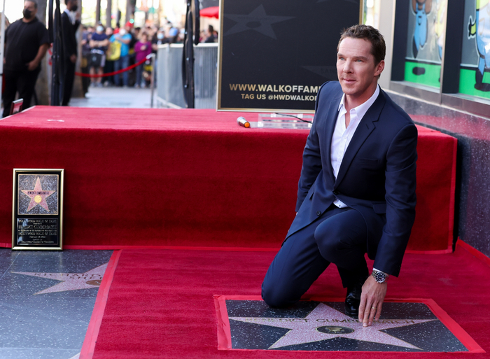 本尼迪克特·康伯巴奇在好莱坞星光大道留名。图/IC PHOTO