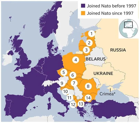 （图表2：军力不足国家在北约新前沿地区的影响）