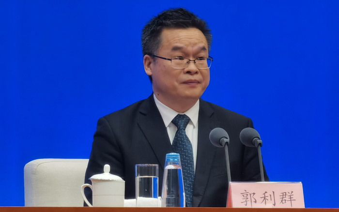 中国残联新闻发言人郭利群。新京报记者 陈琳 摄