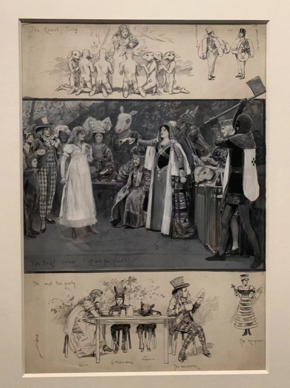 20世纪初《爱丽丝梦游仙境》舞台剧的海报图