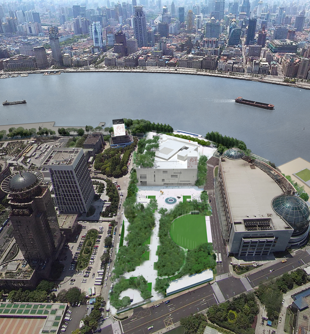 俯瞰浦东美术馆