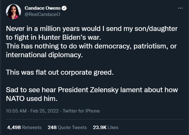 坎蒂丝·欧文斯推文截图