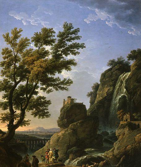 法国18世纪风景画家克劳德约瑟夫韦尔内的宏伟壮观油画