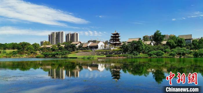 图为，武汉市东西湖区码头潭公园 东西湖区委宣传部供图