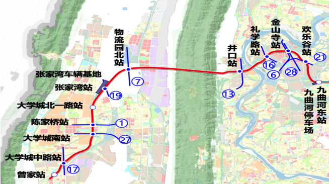 15号线二期走向示意图