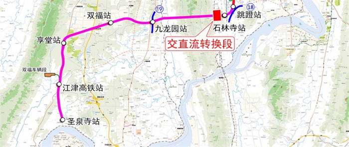 江跳线走向示意图