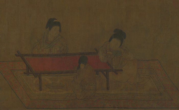 唐 周昉 《挥扇仕女图卷》（局部） 故宫博物院藏