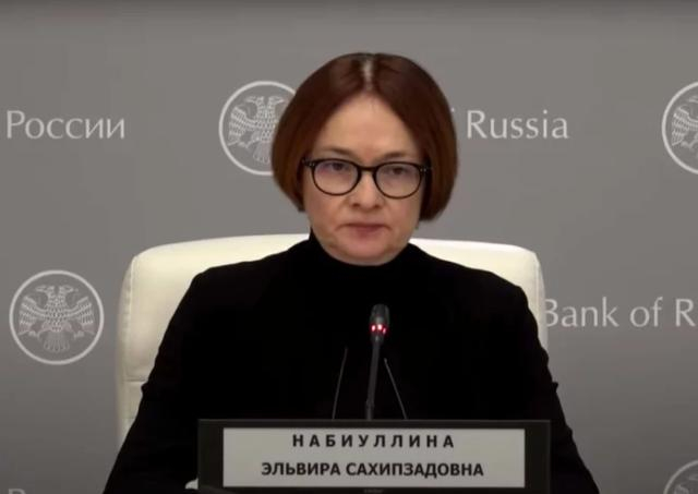 俄罗斯央行行长纳比乌琳娜 图源外媒，下同 