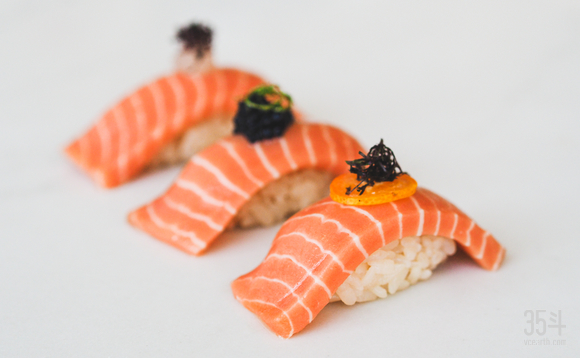 图：WildType研发的寿司级鲑鱼，图源：WildType