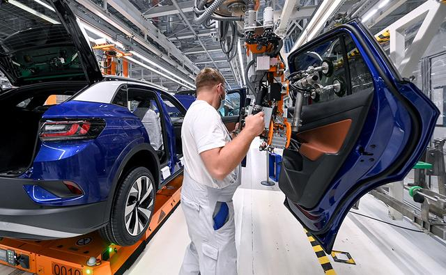 德国萨克森州茨维考，大众全新纯电SUV ID.4在茨维考工厂正式投产。