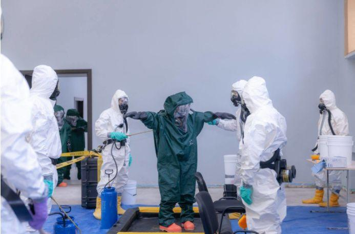 美国国防部威胁降低局在格鲁吉亚展开的项目。图片来源：格鲁吉亚内政部。