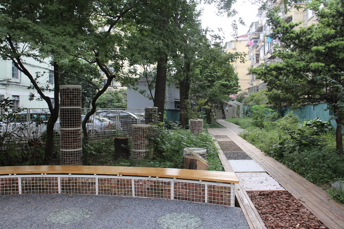 大金更小区的“乐居生境花园”。   澎湃新闻记者 王昱 图