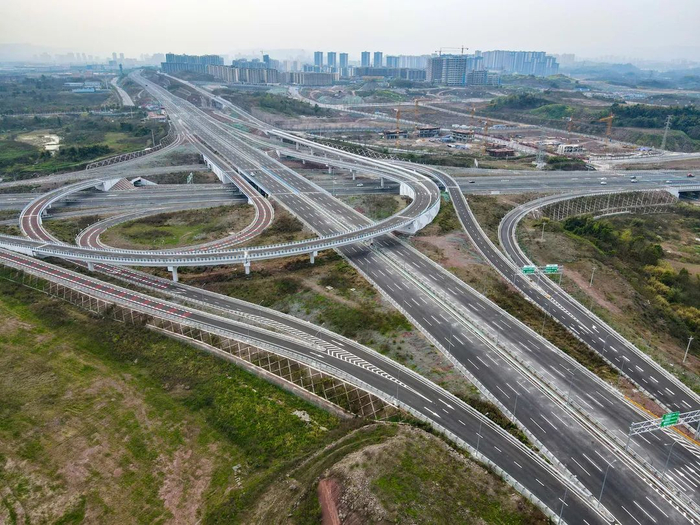 回龙坝立交。重庆住建供图